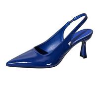 Wtharosa Tacchi Eleganti Donna Décolleté Eleganti Vernice con Cinturino Posteriore E Tacco A Spillo A Punta Scarpe Formali per Business Casual E Eventi A Cena Sophisticated,Navy Blue,37 EU