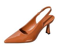 Wtharosa Tacchi Eleganti Donna Décolleté Eleganti Vernice con Cinturino Posteriore E Tacco A Spillo A Punta Scarpe Formali per Business Casual E Eventi A Cena Sophisticated
