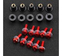 WTIXCRQ Compatibile con XL 650 600 700 1000 125V per Transalp per Varadero per XRV750 Moto Dadi Parabrezza Rivetto Dado Viti Bulloni Antivento Dadi Bulloni Viti(Red)