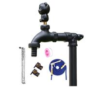 WTJDCCY Colonna d'Acqua da Giardino Cilindric, Colonna d'Acqua da Giardino in Rame con Design a Forma di Panda, Rubinetto Giardino Fontana da Giardino per Irrigazione(60cm/24in)