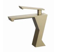 WTKFXVYHU Rubinetti for lavabo da Bagno in Ottone Miscelatore for Acqua Calda Fredda Rubinetto a Cascata Quadrato for Grigio Gru for Bianco Nero