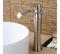 WTKFXVYHU Rubinetti for lavabo Rubinetto for Cascata da Bagno in Oro monocomando for Nero for Vasca for in Ottone for Gru ad Acqua(Nickel 1)