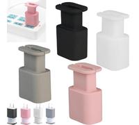 WTKYLMP Visulong 2 In 1 Silicone Charger Protector, Silicone Charger Protector With Cord Wrap,Data Cable Winder Anti-Break Protection, For Phone Charger Case For 18w/20w (4pcs)