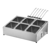 WTLONBF Porta spezie da banco in Acciaio Inox 304 per 8 padelle, 2 File di Ripiani per spezie con coperchi e cucchiai, mensola per conservare marmellate da Ristorante (A-53X36X19CM/21X14X7IN)