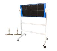 WTLONBF Table Tennis Rebound Board,Dual-Use Ping Pong Return Board,Self-Training Table Tennis Return Board with Bottom Bracket And Brake Wheels