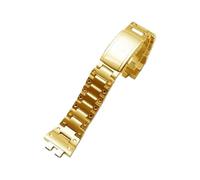 WTNZBAEM Cinturini for orologi compatibili con Casio G-shock GMW-B5000 Cinturino in acciaio massiccio piccolo quadrato Accessori for orologi Bracciale a catena for orologi(Gold)