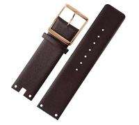 WTNZBAEM Cinturini for orologi compatibili con CK K94231 K9423101 in pelle resistente e morbida, compatibili con cinturino for orologio Calvin Klein da 22 mm, bracciale da uomo(Brown-rosegold)