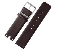 WTNZBAEM Cinturini for orologi compatibili con CK K94231 K9423101 in pelle resistente e morbida, compatibili con cinturino for orologio Calvin Klein da 22 mm, bracciale da uomo(Brown-silver)