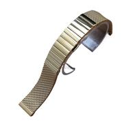 WTNZBAEM Cinturini in acciaio inossidabile massiccio, cinturino for orologio da guida, fibbia deployante, cinturino for orologio da lavoro lucido a maglia di squalo, 18/20/22/24 mm(Gold,18mm)