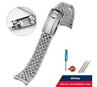 WTNZBAEM Cinturino compatibile con Rolex Sub GMT Yacht Daytona, chiusura a pulsante di regolazione fine, parti di ricambio di lusso, compatibile con cinturino Jubilee da 20 mm.(21mm)