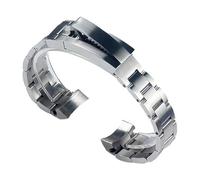 WTNZBAEM Cinturino for orologio compatibile con orologi Rolex da uomo Green Water Ghost GMT SUB con fibbia in acciaio fine-tuning, bracciale da 20 mm(Only buckle-16mm)