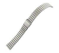 WTNZBAEM Cinturino for orologio in acciaio inossidabile color argento rosa compatibile con cinturino for orologio Oris Seiko Tissot Hamilton Longines(Silver,20mm)