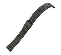 WTNZBAEM Cinturino for orologio in acciaio inossidabile color argento rosa compatibile con cinturino for orologio Oris Seiko Tissot Hamilton Longines(Black,10mm)