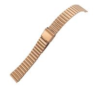WTNZBAEM Cinturino for orologio in acciaio inossidabile color argento rosa compatibile con cinturino for orologio Oris Seiko Tissot Hamilton Longines(Rose Gold,14mm)