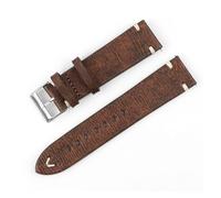 WTNZBAEM Cinturino for orologio in pelle retrò 18mm 20mm 22mm 24mm Cinturino for orologio con fibbia ad ardiglione in acciaio inox Cinture di ricambio(D-Light Coffee,22mm)