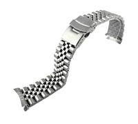 WTNZBAEM Cinturino for orologio subacqueo in acciaio da 22 mm compatibile con Casio Duro MDV106 D MDV106-1A, cinturino da polso, parti di ricambio.(Silver 5)