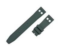 WTNZBAEM Cinturino in gomma morbida fluoroelastomero FKM da 20 mm e 22 mm compatibile con gli accessori for orologi Tudor Black Bay 1958 da 39 mm e 41 mm GMT(Green-No buckle,20MM_NO BUCKLE)