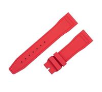 WTNZBAEM Cinturino in gomma morbida fluoroelastomero FKM da 20 mm e 22 mm compatibile con gli accessori for orologi Tudor Black Bay 1958 da 39 mm e 41 mm GMT(Red-No buckle,21MM_NO BUCKLE)