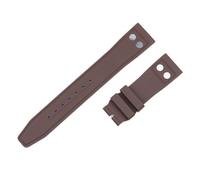 WTNZBAEM Cinturino in gomma morbida fluoroelastomero FKM da 20 mm e 22 mm compatibile con gli accessori for orologi Tudor Black Bay 1958 da 39 mm e 41 mm GMT(Brown-No buckle,21MM_NO BUCKLE)