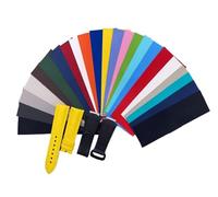 WTNZBAEM Cinturino in gomma personalizzato compatibile con Richard Strap Hook and Loop Fluororubber RM011 RM030 RM010 RM055 Bracciale con attacco a vite(A Brown,RM055 model)