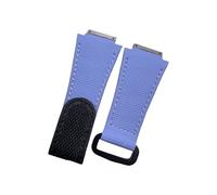 WTNZBAEM Cinturino in gomma personalizzato compatibile con Richard Strap Hook and Loop Fluororubber RM011 RM030 RM010 RM055 Bracciale con attacco a vite(A Pink blue,RM011 model)
