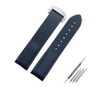 WTNZBAEM Cinturino in gomma siliconica da 20 mm e 22 mm compatibile con Omega SEAMASTER PLANET OCEAN, cinturino da uomo con estremità curva, accessori for orologi, cinturini for orologi, catene.(Colou