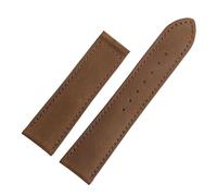 WTNZBAEM Cinturino in pelle compatibile con Hamilton Kaqi Field Aviation Oris Omega con fibbia pieghevole satinata, 20 mm, 22 mm(Brown-No buckle,20mm)