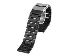 WTNZBAEM Cinturino in plastica e acciaio da 23 mm, compatibile con Luminox Watch Band Sport, accessori for orologi da uomo 3051, cinturini for orologi(Black silver buckle)
