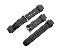 WTNZBAEM Cinturino in silicone compatibile con Casio PROTREK PRG-260/270/550/250 PRW-3500/2500/5100, cinturino di ricambio nero arancione da 18 mm.(Orange silver)