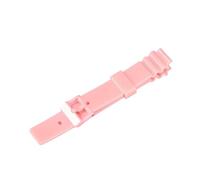 WTNZBAEM Cinturino in silicone convesso in resina compatibile con Casio LRW-200H da donna, cinturino sportivo impermeabile, nero lucido, bianco e rosa, 14 mm(Pink)