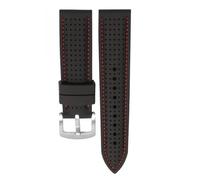WTNZBAEM Cinturino in silicone traspirante da 20 mm e 22 mm compatibile con Casio Swordfish MDV-106 MDV-107 MTP1374, cinturino sportivo impermeabile in gomma Seiko PROSPEX(White Black,22mm)