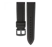 WTNZBAEM Cinturino in silicone traspirante da 20 mm e 22 mm compatibile con Casio Swordfish MDV-106 MDV-107 MTP1374, cinturino sportivo impermeabile in gomma Seiko PROSPEX(Black Green,24mm)