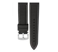 WTNZBAEM Cinturino in silicone traspirante da 20 mm e 22 mm compatibile con Casio Swordfish MDV-106 MDV-107 MTP1374, cinturino sportivo impermeabile in gomma Seiko PROSPEX(Coal Black,20mm)