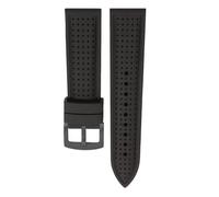 WTNZBAEM Cinturino in silicone traspirante da 20 mm e 22 mm compatibile con Casio Swordfish MDV-106 MDV-107 MTP1374, cinturino sportivo impermeabile in gomma Seiko PROSPEX(Black Gray,24mm)