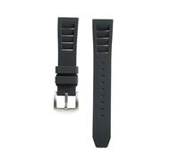 WTNZBAEM Cinturino universale in gomma e silicone for orologio, 20 mm, 22 mm, for uomo e donna, sportivo, subacqueo, a sgancio rapido, compatibile con Seiko.(Black,20mm)