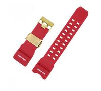 WTNZBAEM Compatibile con il cinturino Casio G-SHOCK nero e oro Big Mud King GWG-1000 GWG-1000GB in silicone modificato for orologio da uomo(Red-gold,GWG-1000)