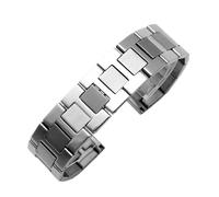 WTNZBAEM Compatibile con il cinturino for orologio Cartier London Must, catena in acciaio inossidabile Solo, cinturino for orologio da donna e da uomo Ronde(22mm)