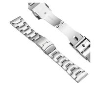 WTNZBAEM Compatibile con il cinturino in acciaio inossidabile Casio Protrek Series PRW-60/30/50/70YT, bracciale impermeabile PRW-6600 PRG-650/600(Silver,24mm)