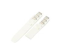 WTNZBAEM Compatibile con il cinturino in silicone Cartier 21st Century Convex Interface, 20x10 mm, accessorio for bracciale leggero e traspirante, nero e bianco.(White-No Buckle)