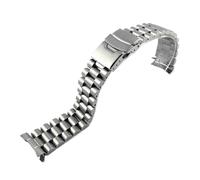 WTNZBAEM Compatibile con Seiko Skx Jubilee Bracciale in acciaio inossidabile 20mm 22mm Cinturino sportivo da uomo Srpd Skx007/Skx009 SRPD63K1 Cinturino da polso con estremità curva(Type 2,20mm)