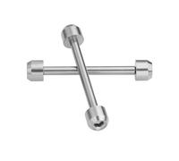 WTNZBAEM Giunto esagonale Coco Gold Nero Cinturino esagonale Asta di collegamento compatibile con cinturino for orologio TS Tissot T-race Serie T048(Silver two)