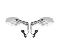WTNZBAEM Indicatori di direzione a LED a specchio compatibili con motociclette Harley VROD VRSCF 2009-2017 2016 2015 2014 2013 2012(Silver)
