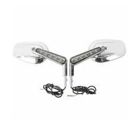 WTNZBAEM Indicatori di direzione a LED a specchio compatibili con motociclette Harley VROD VRSCF 2009-2017 2016 2015 2014 2013 2012(Chrome)