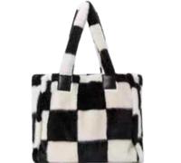 WTongBao Borsa soffice da donna con cerniera, morbida e morbida borsa a tracolla crocialla(Nero1)