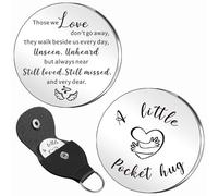 WTOPP Un piccolo abbraccio tascabile, regalo per lutto, regalo di simpatia, regalo di commemorazione, decorazioni per tomba in ricordo, scusa per la tua perdita, regalo per chi amiamo non va via