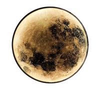 WTTTTW 80cm/31.5in, Applique da Parete lunare dimmerabile, Applique a LED di Arte Moderna con Telecomando, Lampada da Parete al Chiaro di Luna, plafoniera per Soggiorno, Camera da Letto, Ufficio