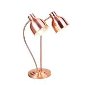 WTTTTW Lampada riscaldante per Alimenti Lampada scaldavivande, Lampada riscaldante da Tavolo Commerciale da 500 W, Luce riscaldante Regolabile a 2 Teste,Rose