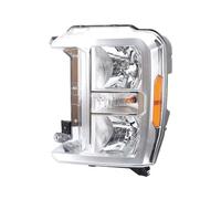 WTXXGQ Blocchi Fari Anteriori Auto per Ford per F250 per F350 per SuperDuty 2023 2024 Fari Alogeni Anabbaglianti H11 / Abbaglianti HB3 Lampadine Fanale Proiettore(1piece Left Side)