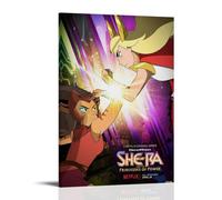 WTZRFV Stampa artistica da parete motivazionale su tela, motivo: She-Ra e le principesse del potere, stampa su tela, decorazione per casa, soggiorno, camera da letto, design moderno, stile cornice, 60