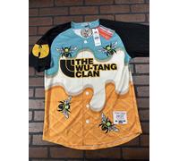 WU-TANG CLAN Bee/Cream Headgear Classics Baseball Jersey ~Mai Indossato~ S M